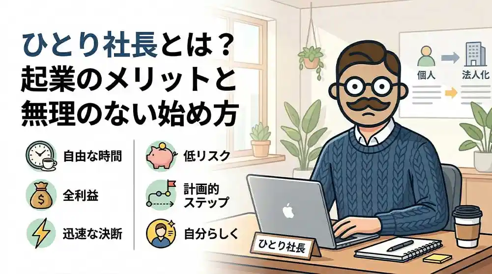 ひとり社長とは？起業のメリットと無理のない始め方 (1)